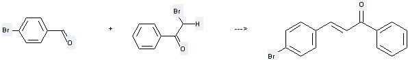 The (E)-3-(4-Bromophenyl)-1-phenyl-prop-2-en-1-one can be obtained by 4-Bromo-benzaldehyde and 2-Bromo-1-phenyl-ethanone.